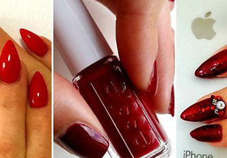 20 inspirações de unhas com esmalte vermelho