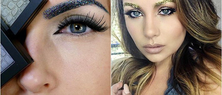 Sobrancelhas com glitter! A nova tendência de beleza no Instagram das gringas